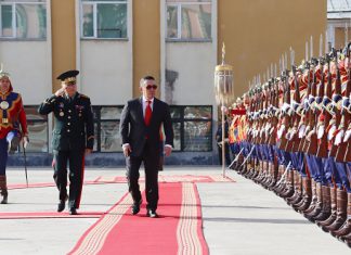 МОНГОЛ УЛСЫН ЕРӨНХИЙЛӨГЧ, ЗЭВСЭГТ ХҮЧНИЙ ЕРӨНХИЙ КОМАНДЛАГЧ Х.БАТТУЛГА ЗХЖШ-Т АЖИЛЛАЛАА