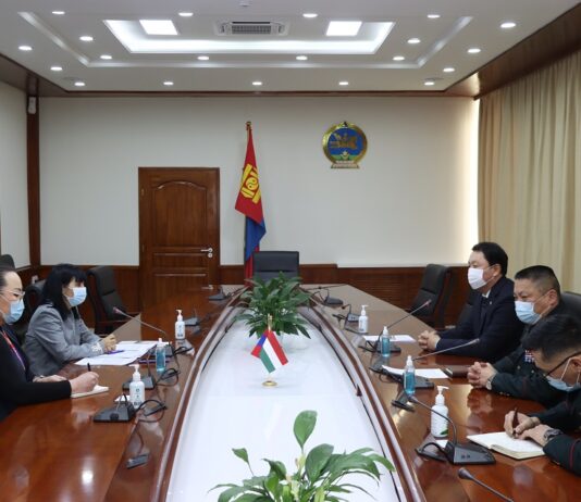 Батлан хамгаалахын сайд Г.Сайханбаяр Унгар улсын элчин сайдыг хүлээн авч уулзав