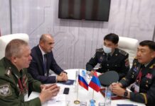 БРИГАДЫН ГЕНЕРАЛ Д.ГАНХУЯГ “АРМИ-2021” ОЛОН УЛСЫН ЦЭРЭГ-ТЕХНИКИЙН ФОРУМД ХҮНДЭТ ЗОЧНООР ОРОЛЦЛОО