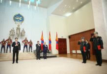 Монгол Улсын Ерөнхийлөгч У.Хүрэлсүх цэргийн дээд цол хүртээлээ