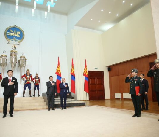 Монгол Улсын Ерөнхийлөгч У.Хүрэлсүх цэргийн дээд цол хүртээлээ