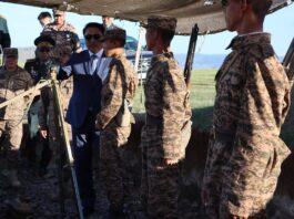 БАТЛАН ХАМГААЛАХЫН САЙД Г.САЙХАНБАЯР “ОЮУТАН ЦЭРЭГ”-ИЙН ЦЭРГИЙН МЭРГЭЖЛИЙН БЭЛТГЭЛ СУРГАЛТЫН ЯВЦТАЙ ТАНИЛЦАВ