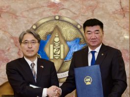 ЯПОН УЛСААС ОРЧИН ҮЕИЙН БАТЛАН ХАМГААЛАХЫН ТЕХНИК, ТОНОГ ТӨХӨӨРӨМЖ ШИЛЖҮҮЛЭН АВАХ ХЭЛЭЛЦЭЭРТ ГАРЫН ҮСЭГ ЗУРЛАА