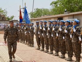 БАТЛАН ХАМГААЛАХЫН САЙД С.БЯМБАЦОГТ БНӨСУ-Д ЯВАГДАЖ БУЙ НҮБ-ЫН ЭНХИЙГ САХИУЛАХ АЖИЛЛАГААНД ҮҮРЭГ ГҮЙЦЭТГЭЖ БУЙ ЦЭРГИЙН БАГИЙН БИЕ БҮРЭЛДЭХҮҮНТЭЙ УУЛЗЛАА