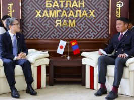 БАТЛАН ХАМГААЛАХЫН САЙД Д.БАТЛУТ ЯПОН УЛСААС МОНГОЛ УЛСАД СУУГАА ОНЦ БӨГӨӨД БҮРЭН ЭРХТ ЭЛЧИН САЙД ИГАВАХАРА МАСАРҮГ ХҮЛЭЭН АВЧ УУЛЗАВ